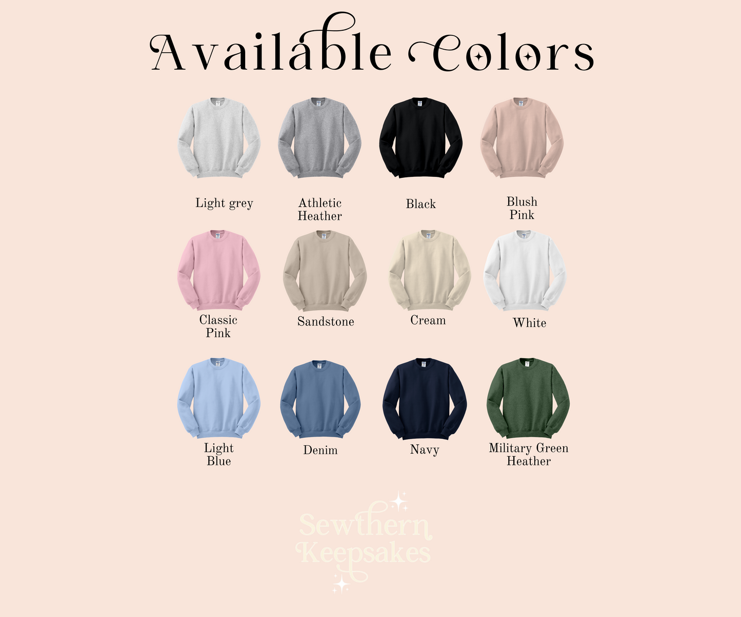 Embroidered Customizable Keepsake Sweatshirt